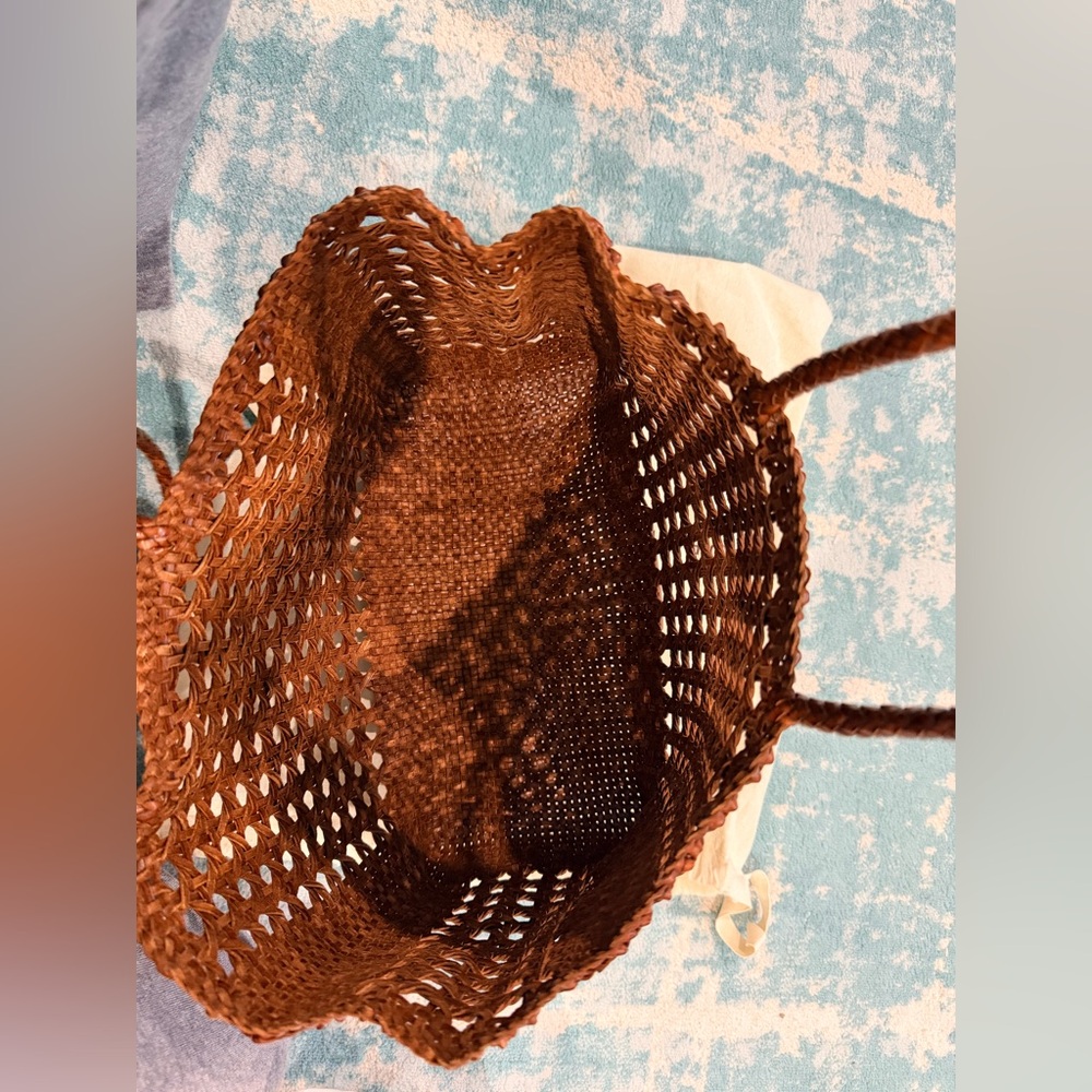 Loeffler Randall Klara Woven Leather Tote Bag - Picture 5 of 11